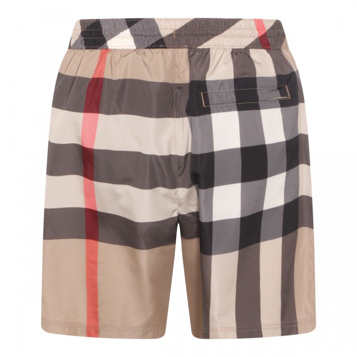 ARCHIVE BEIGE CHECK BEACHWEAR 2