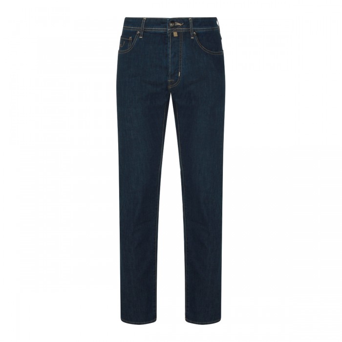 DARK BLUE BARD COTTON JEANS