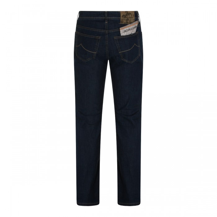 DARK BLUE BARD COTTON JEANS 2