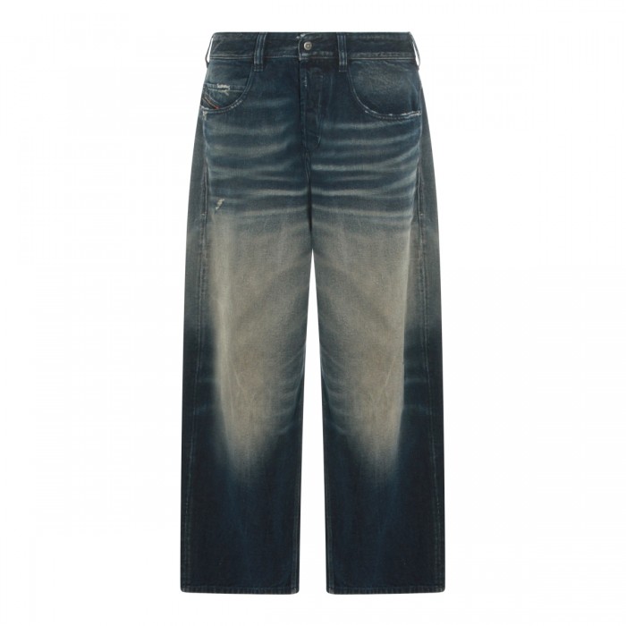 MID BLUE COTTON JEANS