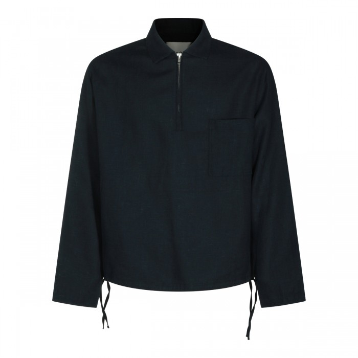 DARK BLUE COTTON SHIRT