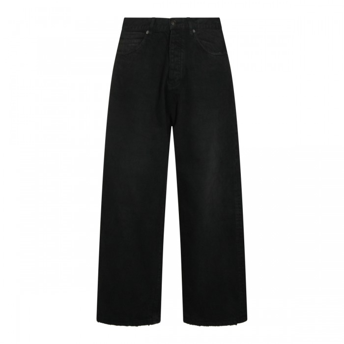BLACK COTTON DENIM JEANS