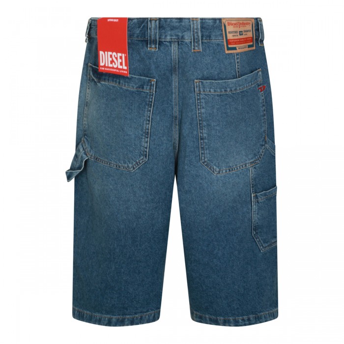 LIGHT BLUE COTTON SHORTS 2