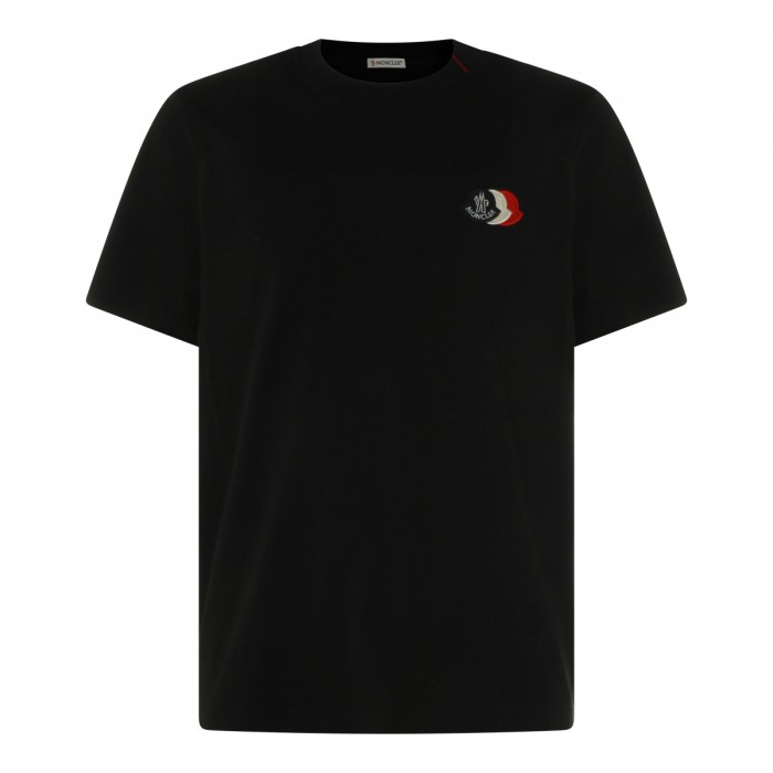 BLACK COTTON T-SHIRT