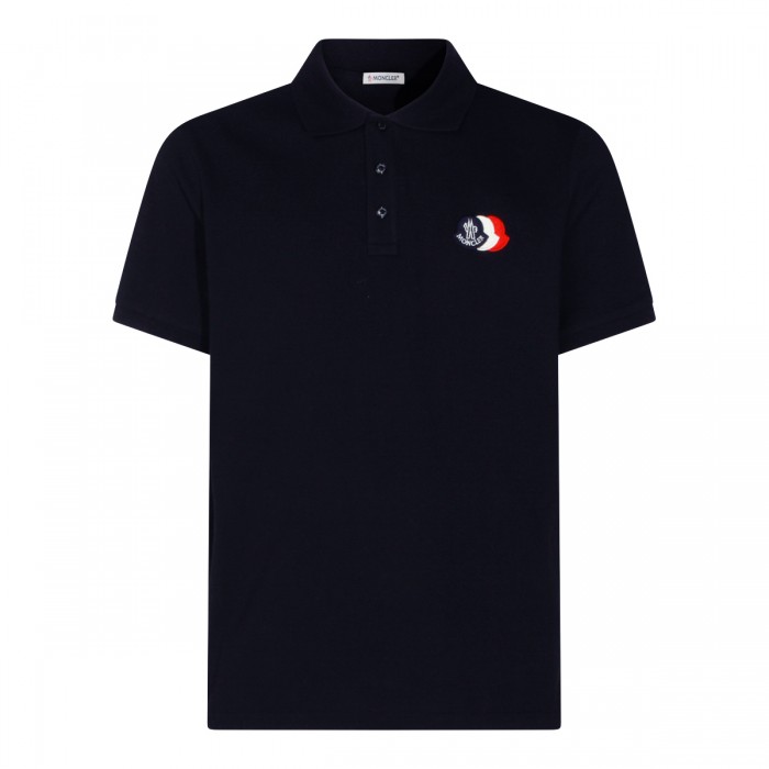 NAVY COTTON POLO SHIRT