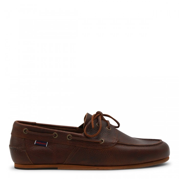 BROWN LEATHER OWEN LOAFERS