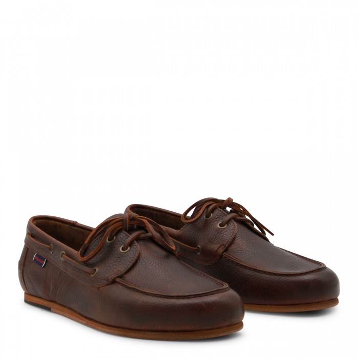 BROWN LEATHER OWEN LOAFERS 2