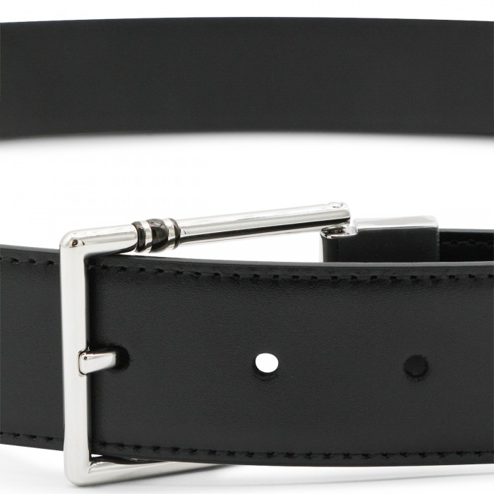 BLACK LEATHER BELT 2