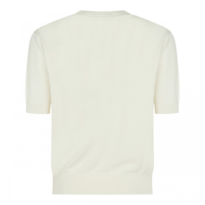 WHITE SILK AND COTTON BLEND... 2