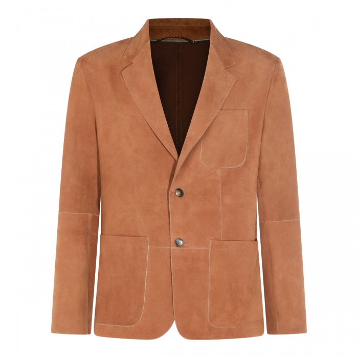 LIGHT BROWN LEATHER JACKET