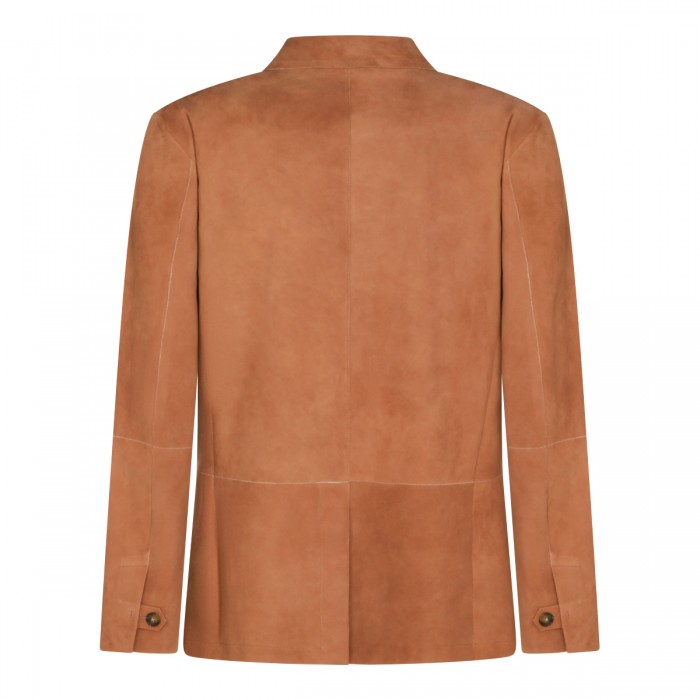 LIGHT BROWN LEATHER JACKET 2