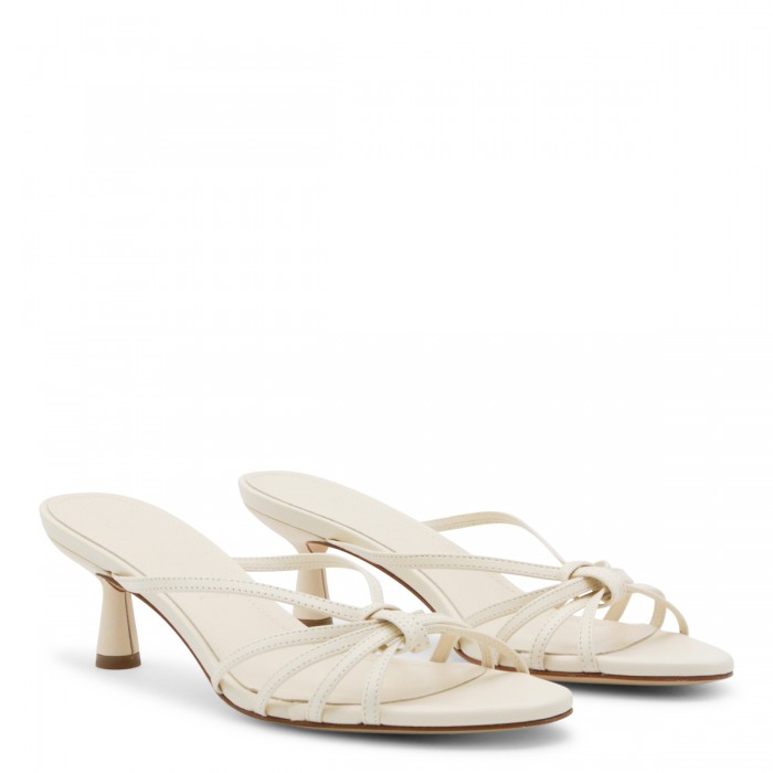 CREAM LEATHER ABBY MULE... 2