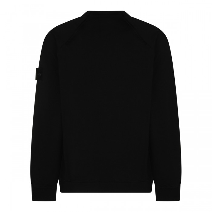 BLACK COTTON SWEATSHIRT 2
