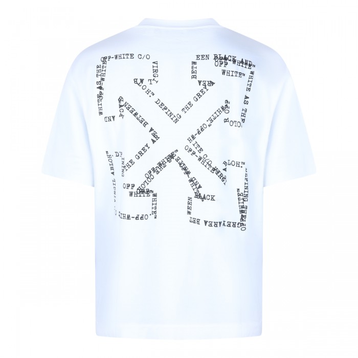 WHITE COTTON CROSS T-SHIRT 2