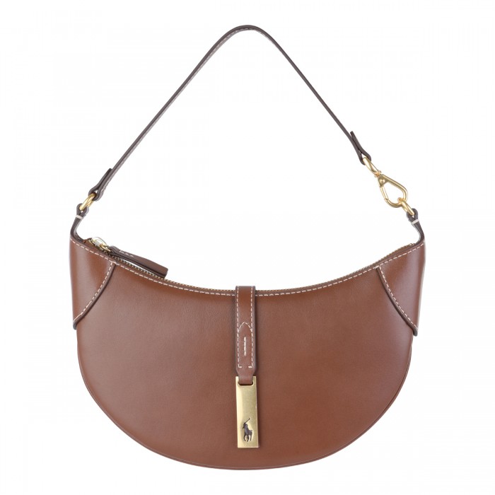 BROWN LEATHER POLO ID...