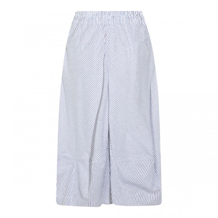 BLUE AND BROWN COTTON SKIRT 2