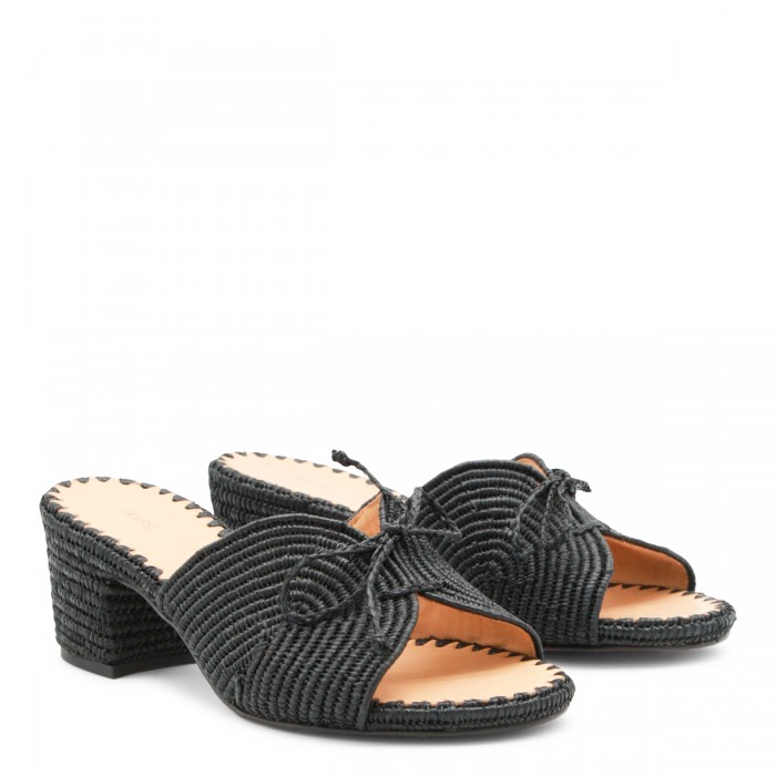 BLACK ODETT SANDALS 2