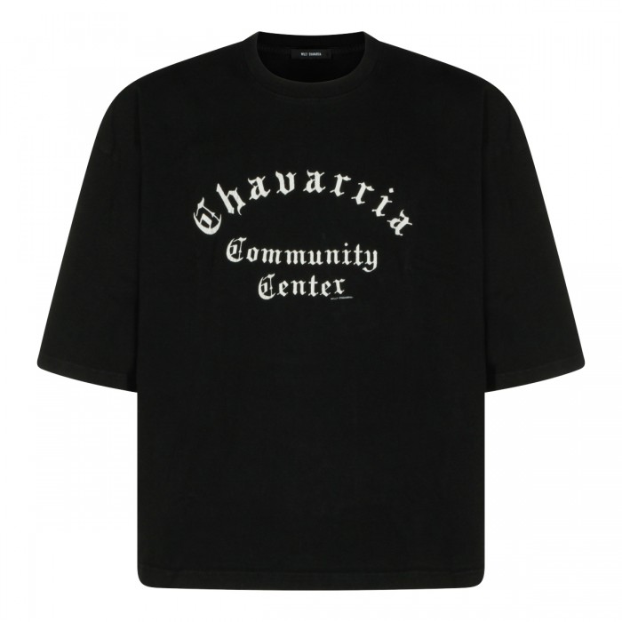 BLACK COTTON T-SHIRT