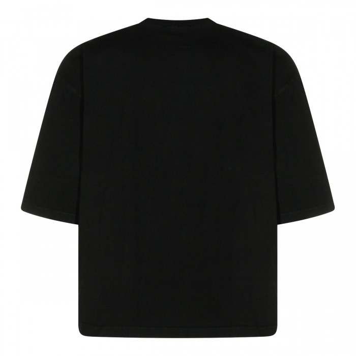 BLACK COTTON T-SHIRT 2