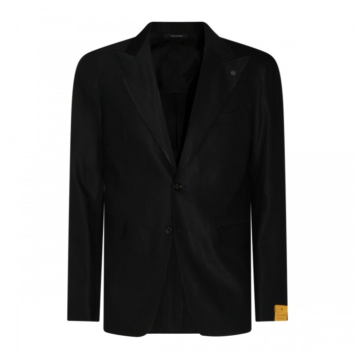 BLACK LINEN AND VISCOSE...