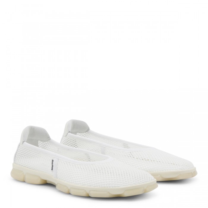 WHITE MESH FLATS 2