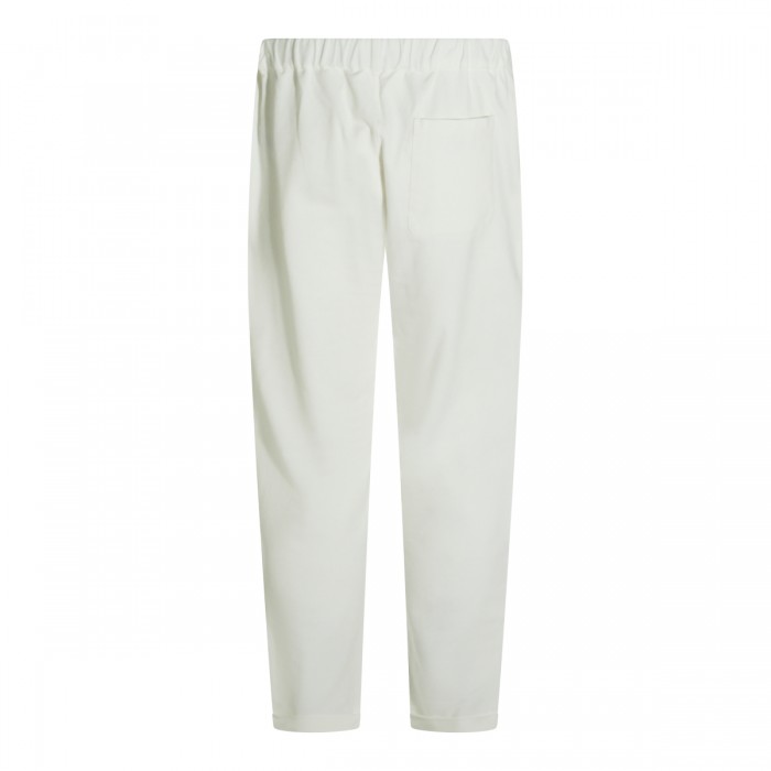 IVORY COTTON STRETCH PANTS 2