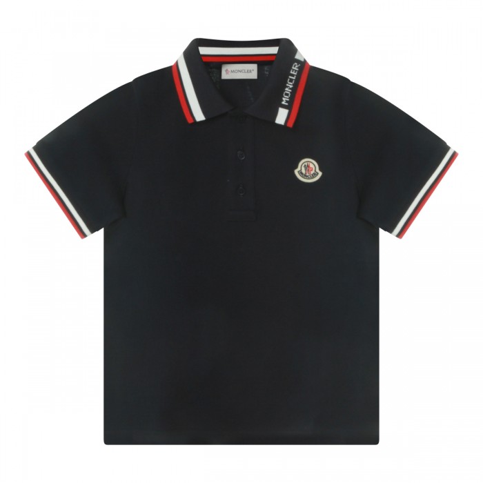 NAVY COTTON POLO SHIRT
