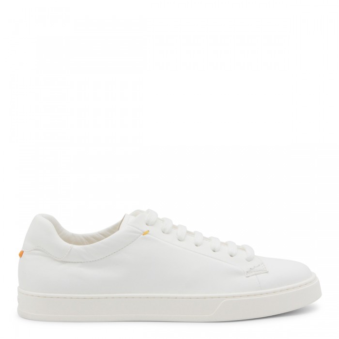 WHITE LEATHER SNEAKERS