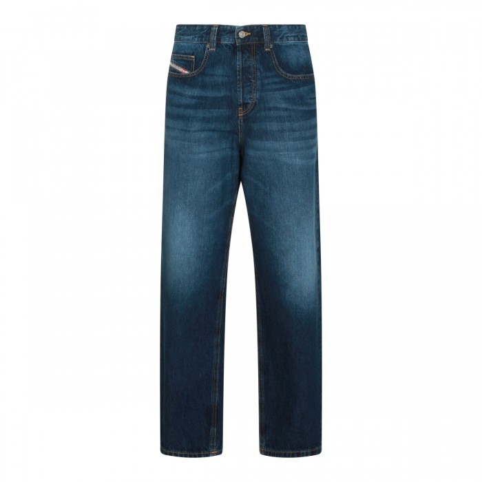 DARK BLUE COTTON DENIM JEANS