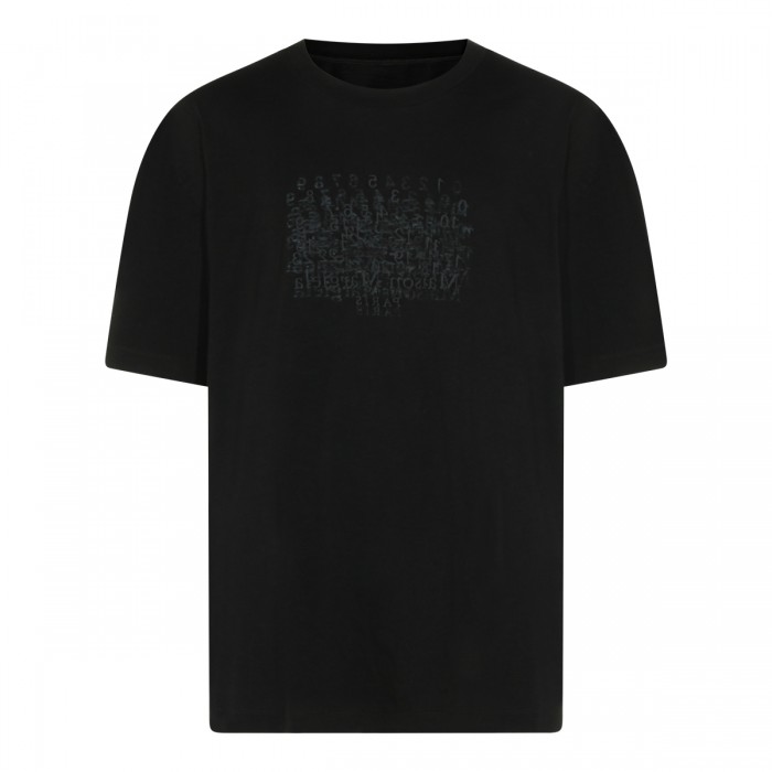 BLACK COTTON T-SHIRT