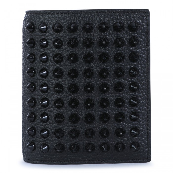 BLACK LEATHER PAROS CARD...