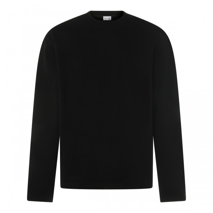 BLACK COTTON SWEATSHIRT