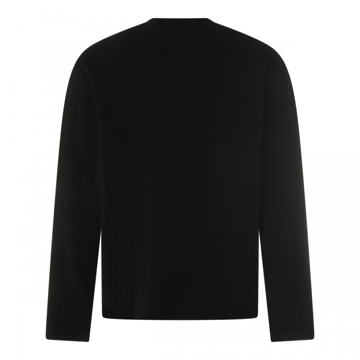 BLACK COTTON SWEATSHIRT 2