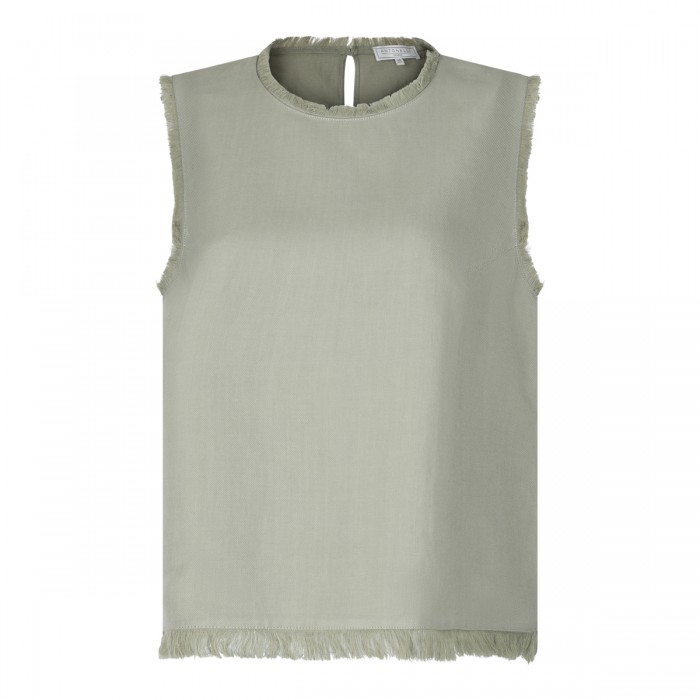 GREEN VISCOSE AND LINEN...