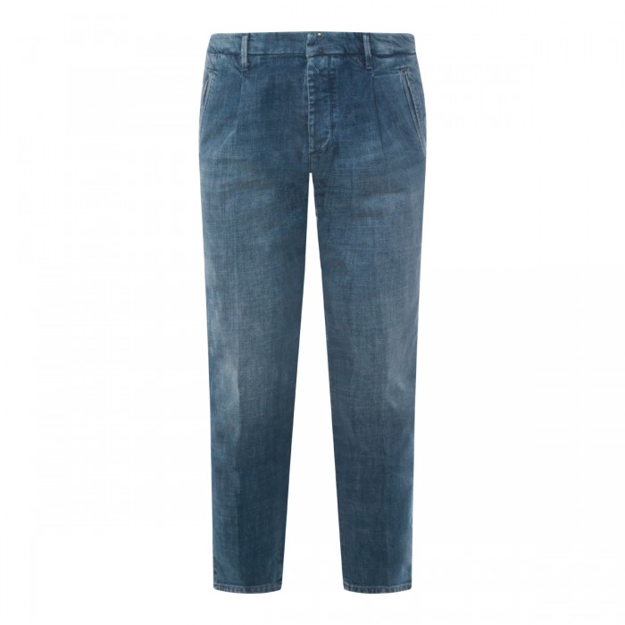 MID BLUE COTTON JEANS