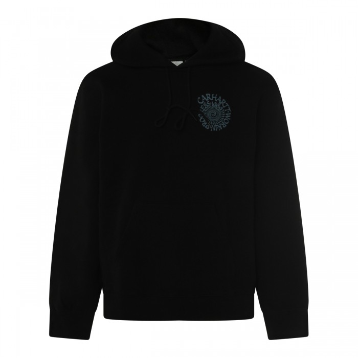 BLACK COTTON SWEATSHIRT