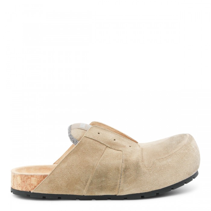 SAND SUEDE FLATS