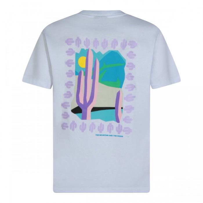 WHITE COTTON PRINTED T-SHIRT 2