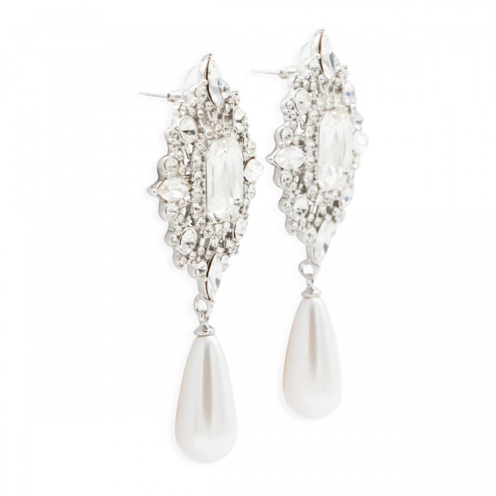 SILVER AND PEARL EARRINGS 2