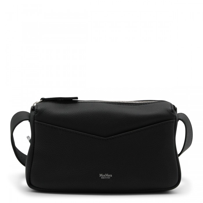 BLACK LEATHER SKIPPERS BAG