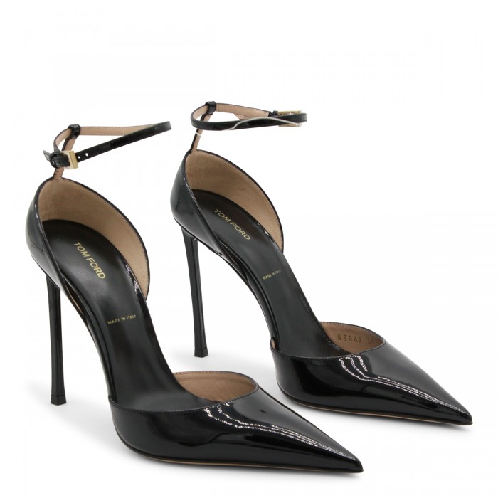 BLACK LEATHER PUMPS 2