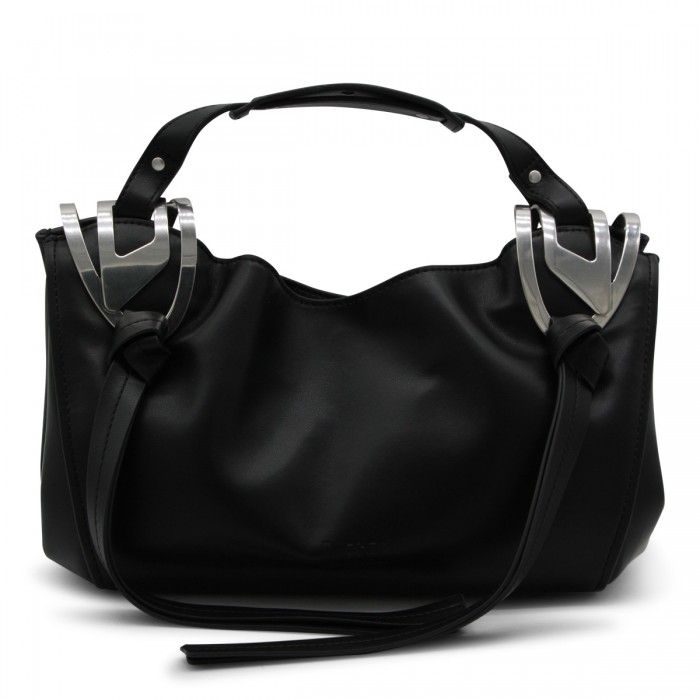 BLACK KNOT-D TOP HANDLE BAG