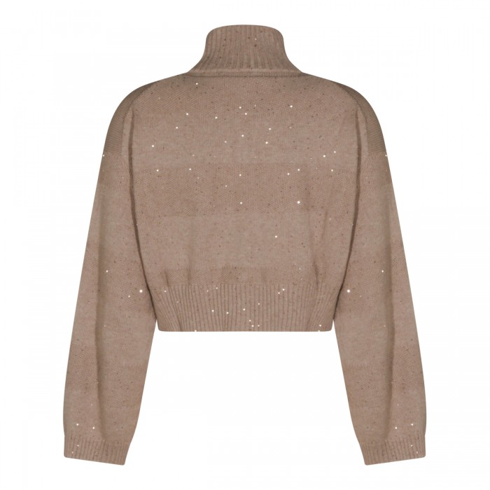 BEIGE COTTON BLEND STRASS... 2