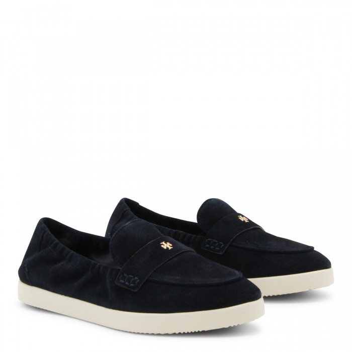 NAVY SUEDE LOAFERS 2