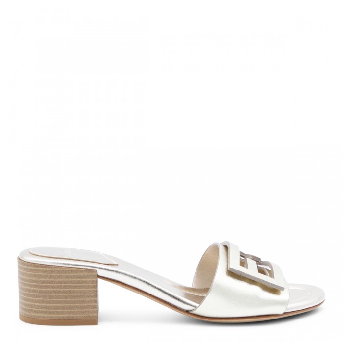 PLATINUM LEATHER BAGUETTE...