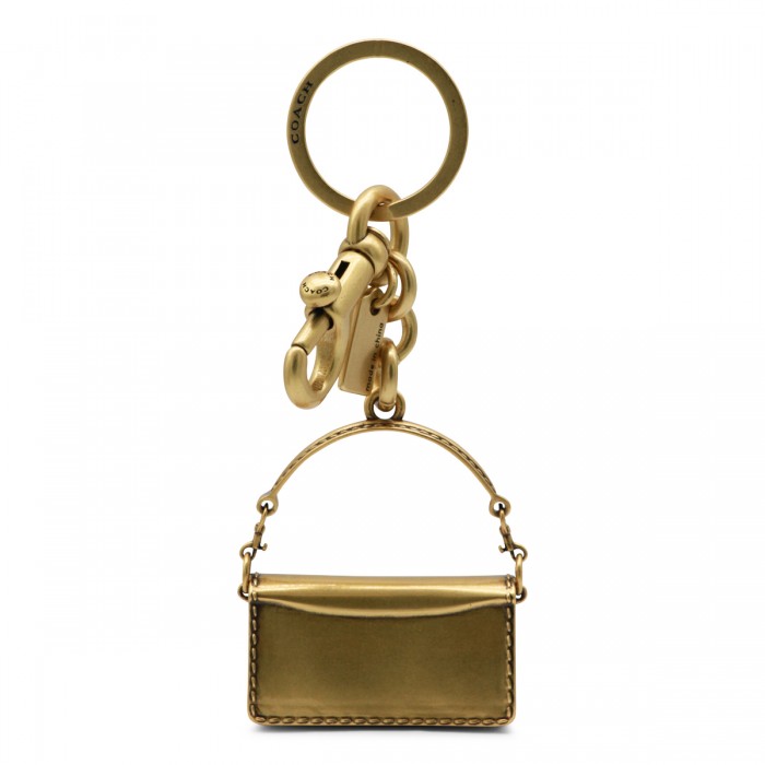 GOLD TONE TABBY KEY RING 2