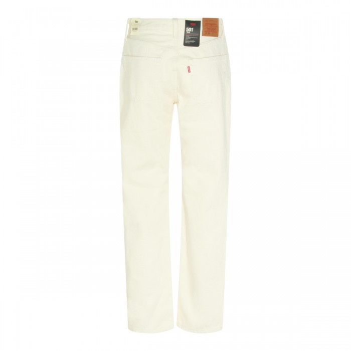 ECRU COTTON 501 DENIM JEANS 2