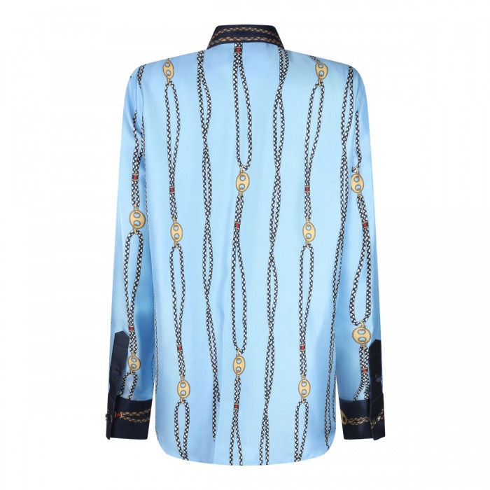 LIGHT BLUE SILK SHIRT 2