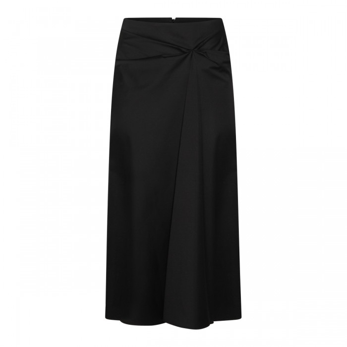 BLACK COTTON PAGGI SKIRT
