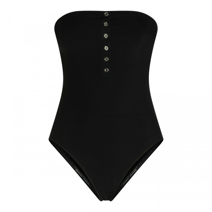 BLACK COTTON BEACHWEAR